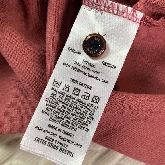 Ted Baker Plum Polo Shirt - Picture 6 of 7